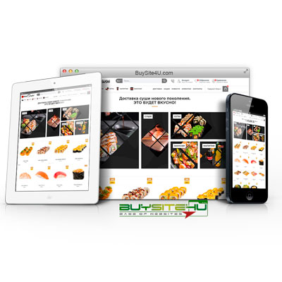 Online sushi store, food delivery